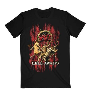 T-shirt noir Slayer 'Hell Awaits' - NEUF