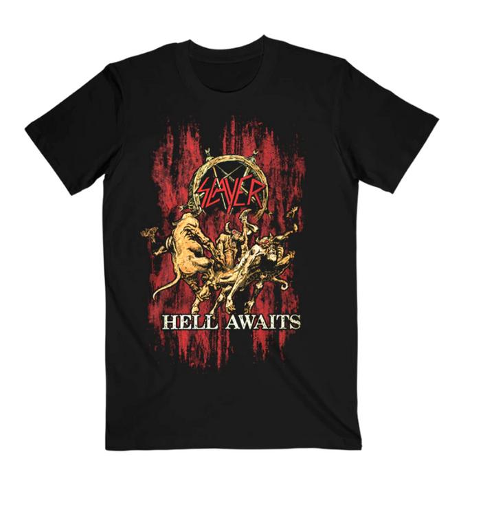 Черная футболка Slayer Hell Awaits - НОВАЯ S
