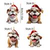 Cartoon Christmas Acrylic Puppy Pendant 2D Christmas Puppy Ornament  Holiday Party