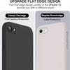 For iPhone SE2022/SE2020/8/8+/7/7+/6/6+/6s/6s+ Case,Liquid Silicone with [Soft Anti-Scratch Microfiber Lining] Case - Black