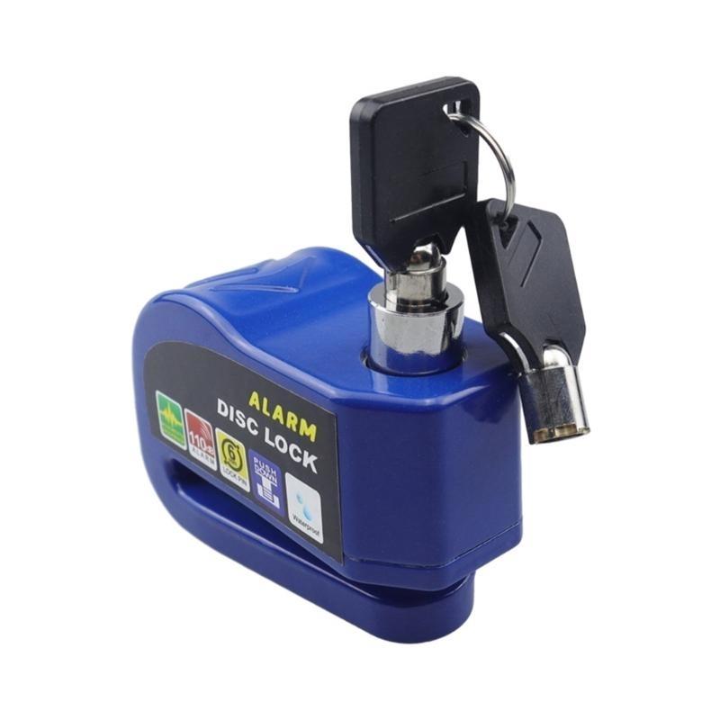 Disc Brake Lock with Alarm Waterproof Brake Lock Motorcycle Wheel Disc Lock