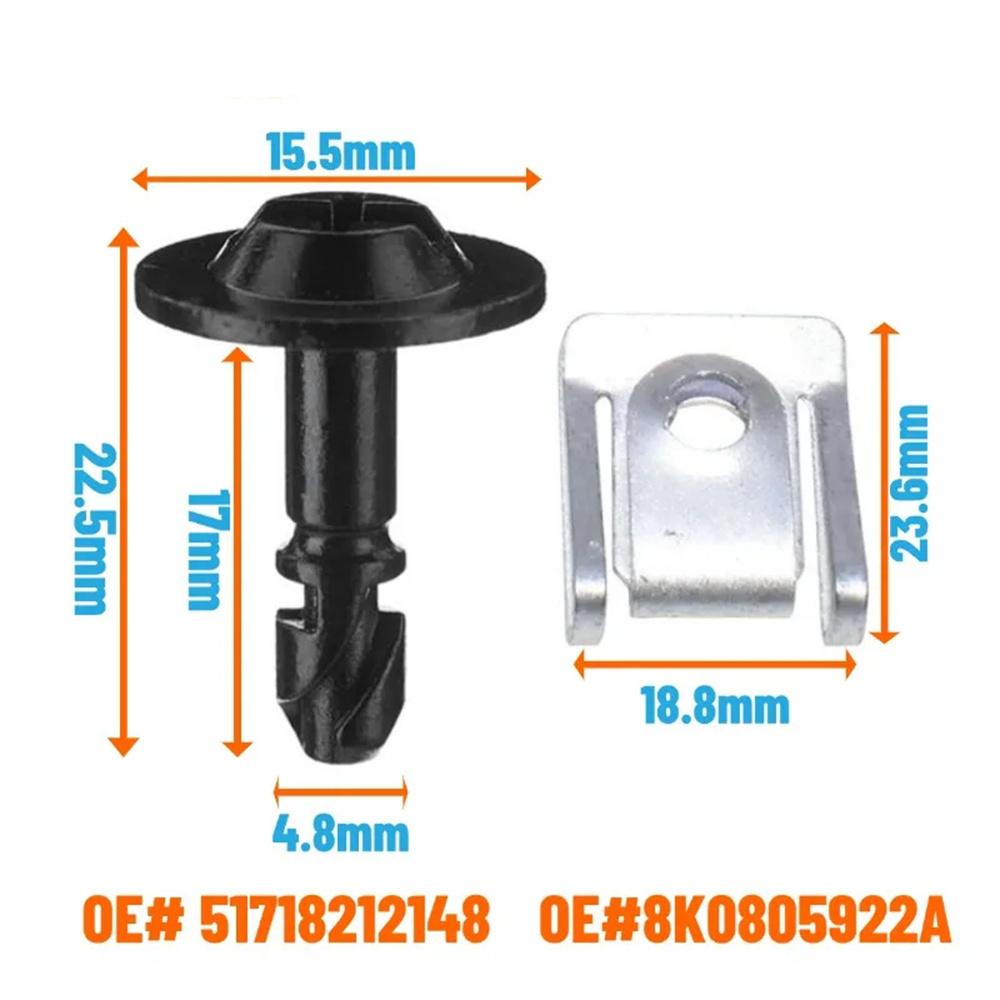 

51718212148 8K0805922A Engine Guard Screw Clip Nut Set For Bmw X5/X6/Mini