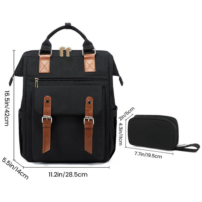 New Large Capacity College Backpack, Stylish Niche Commuter Bag, Mommy Business Travel Daypack for Women