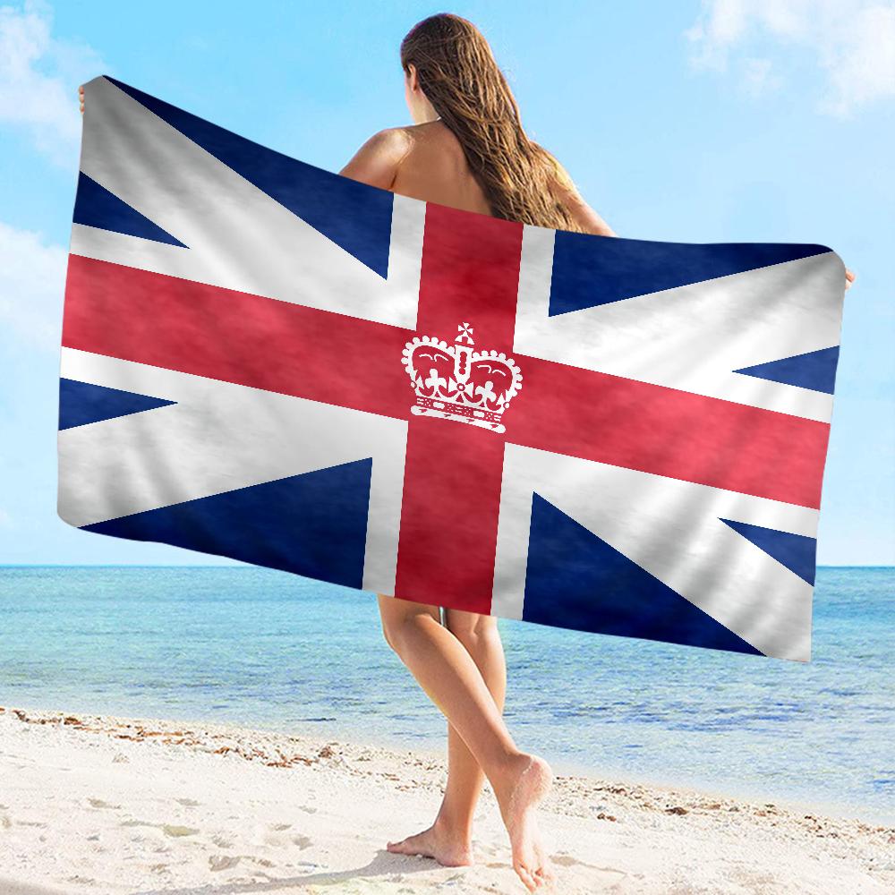 UK England Flagge Große Mikrofaser Strandtücher Schnelltrocknendes Handtuch Sandstrandtücher Poolhandtuch für Reisen Schwimmbad Yoga