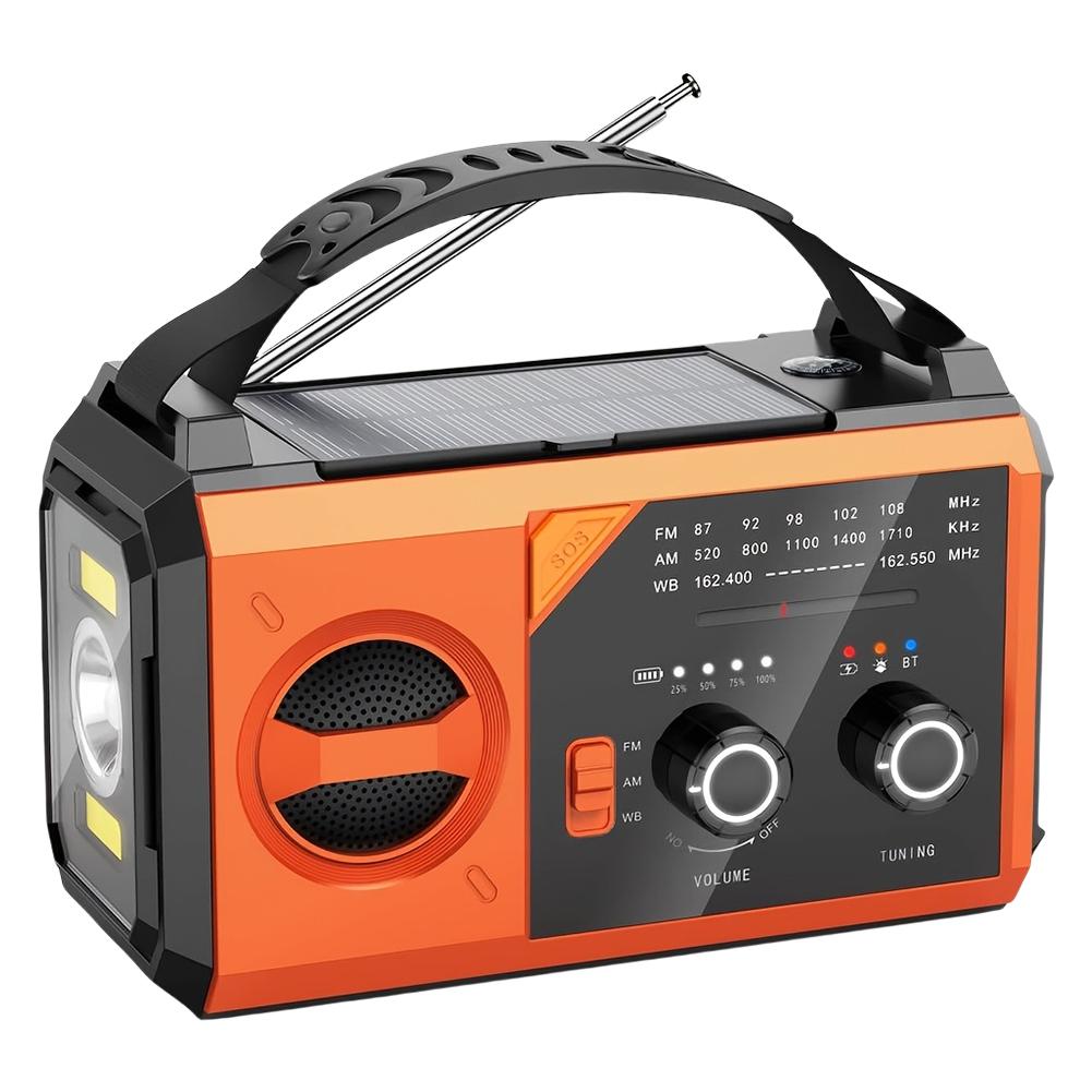 20000mAh Solar Hand Crank Emergency Radio Compass Cell Phone Charger AM FM NOAA Emergency Weather Radio for Home and Emergency