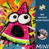 1000pcs Mini Jigsaw Puzzle Suitable for & - 1000pcs Suitable for Home Decor, Stress, Portable Watermelon Graffiti Picture Puzzle with Vibrant Colors,