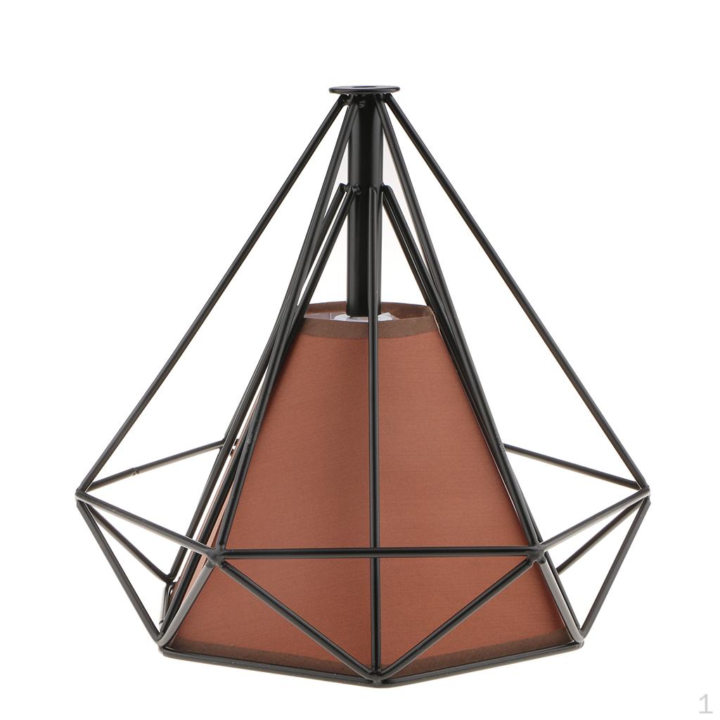 Metal Diamond Bulb Guard Lamp Cage Light Lampshade 12 Colors