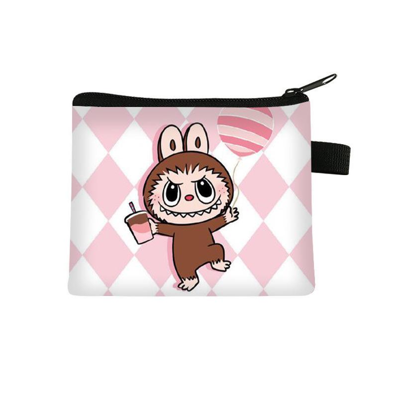 Labubu Children's Coin Purse, Elementary School Boy and Girl Cartoon Storage Bag, Cute Large Capacity Bag CLE