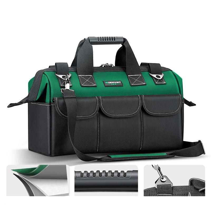 

Сумка для хранения инструментов 13/17 ДЮЙМОВ Водонепроницаемая Сумка для инструментов Большой вместимости Многофункциональная сумка для хранения 38*20*27cm зелёный
