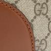 Gucci GG Supreme Canvas Brown Leather Trim Belt Bag For Unisex Daily Use