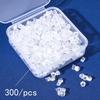 300 Silicone Earplugs & Earring Backs - Transparent Anti-Drop Ear Stud Caps