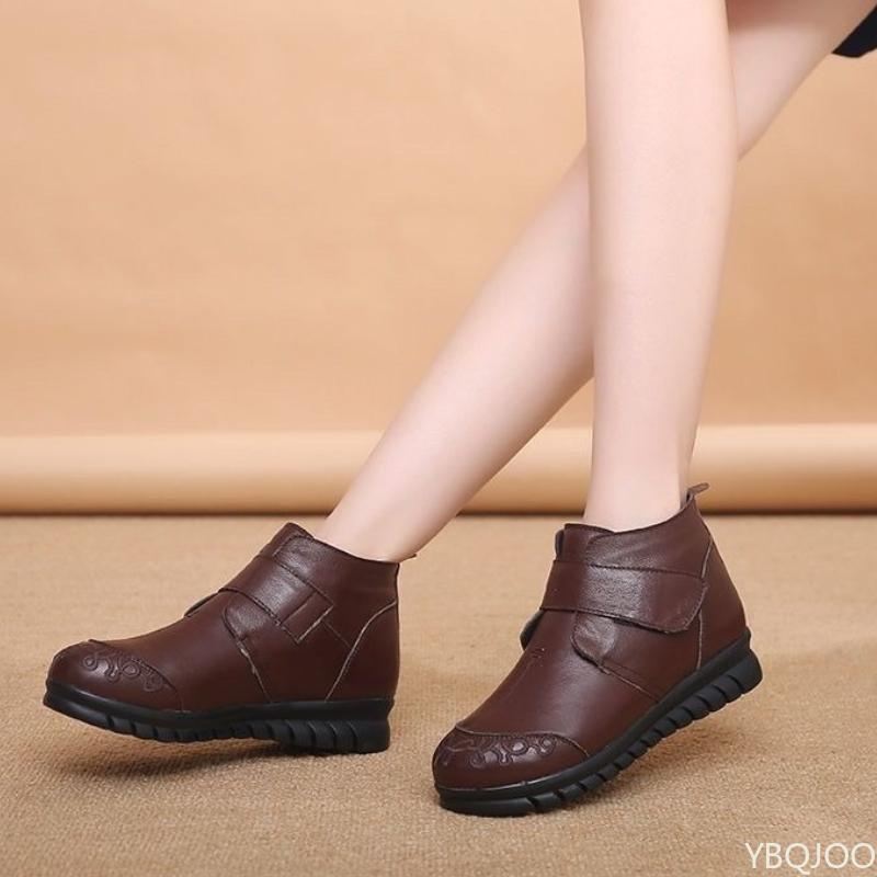 Winter Soft Soled Non Slip Flat Bottom Boots, Simple, Comfortable, Non Slip, Wear-resistant, Daily Casual Women's Short Boots