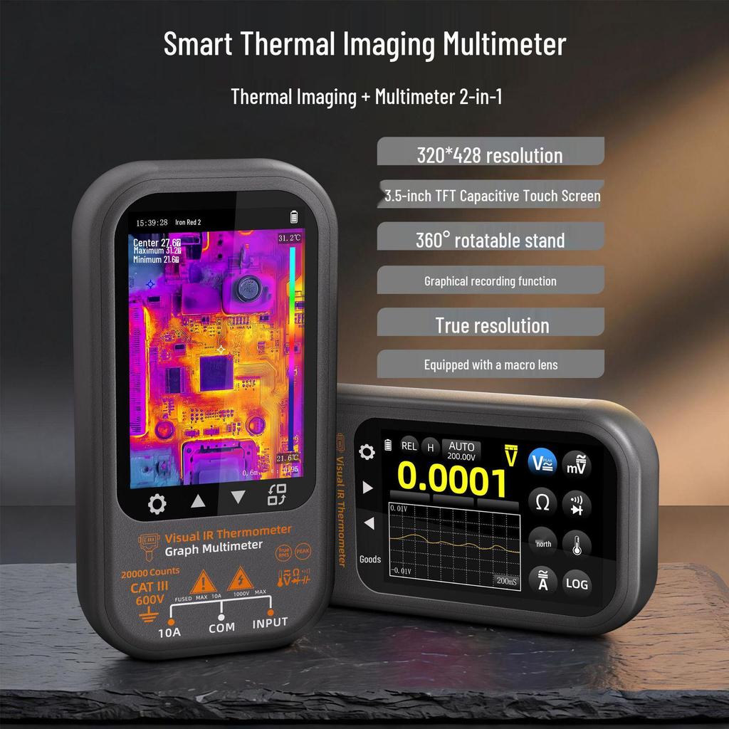 SH8 HD Infrared Thermal Multimeter for Floor Heating Leak Detection and Electrician Repairs