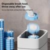 Toilet Bowl Cleaner Brush Household Washing Tool With Replacement Heads Bathroom Toilet Brush And Holder For Tub Sink Brick