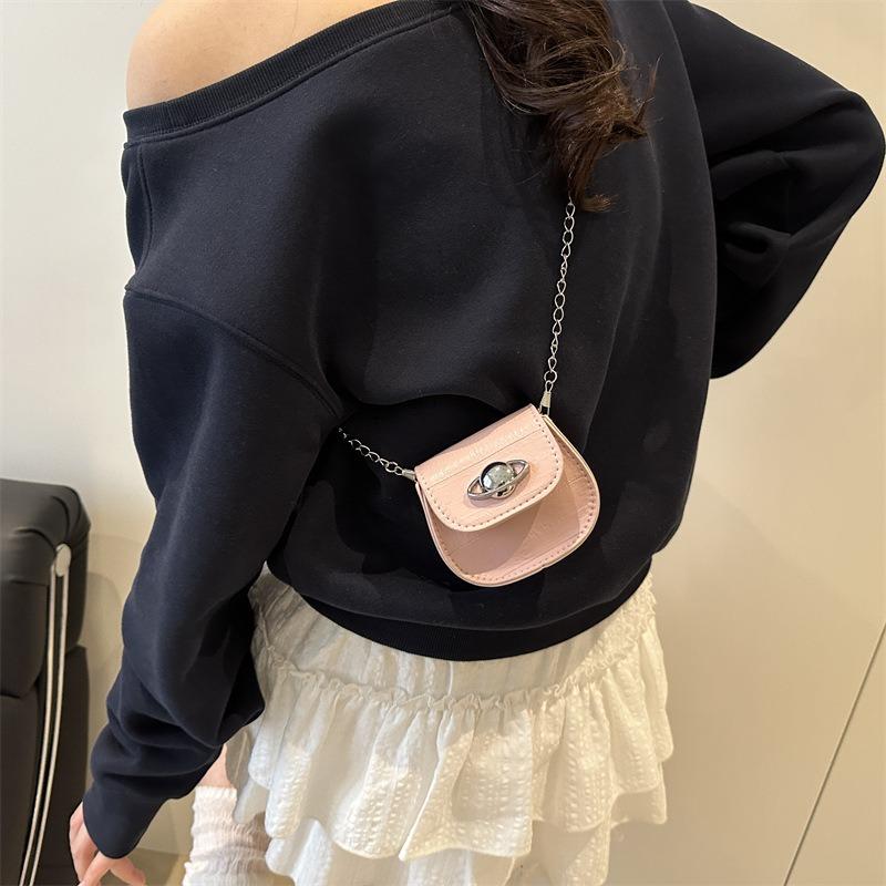 Mini Personalized Summer New Chain Trend Mouth Red Envelope Fashion Simple Casual Shoulder Crossbody Small Square Bag