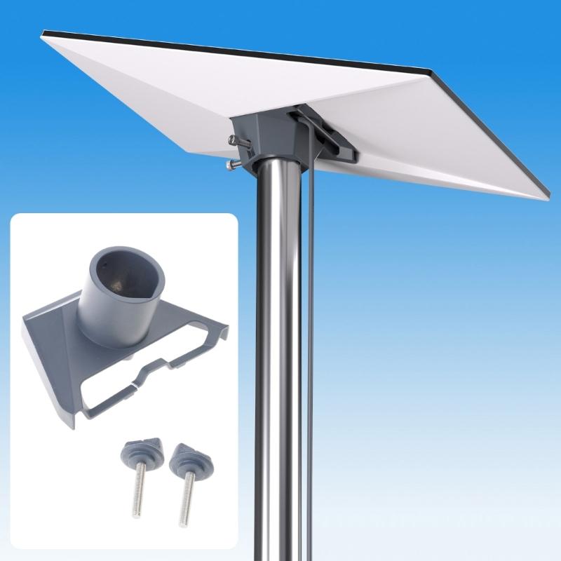 Universal GEN3 Satellite Terminals Mounting Base Alloy Bracket Integrated Ethernet Port Pipe Adapter