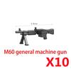 Militärwaffen MOC Bausteine Figuren Soldat US Sowjetischer Gewehr Mini-Kanone Raketenwerfer MG42 RPG Kugel Spielzeug Geschenk K022