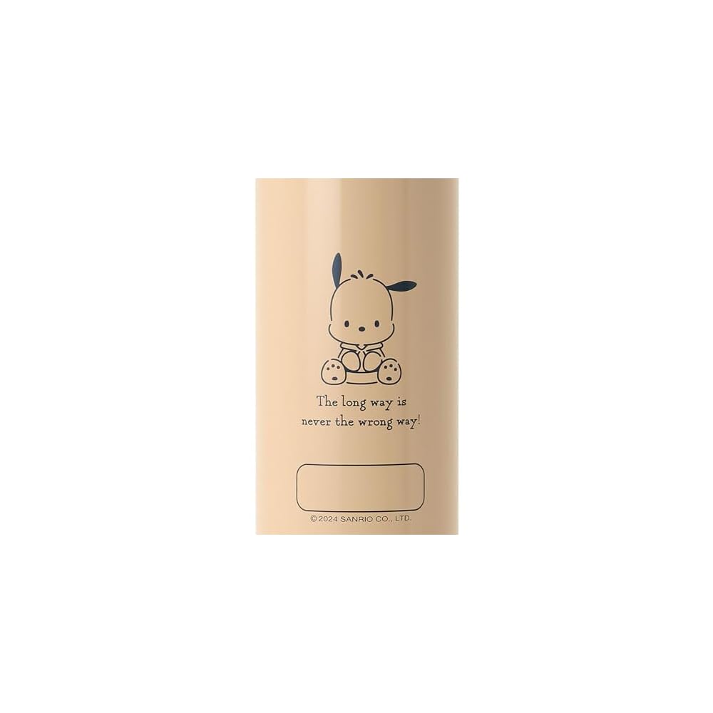 Sanrio Pochacco Stainless Steel Bottle with Cover for Children, 470mL Capacity, Name Space,