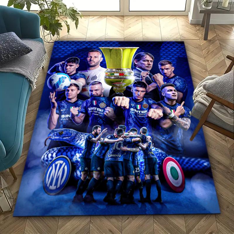 Famous F.C. Internazionale Milano football player Lautaro Martínez carpet is suitable for living room and bedroom office decorative carpet L2