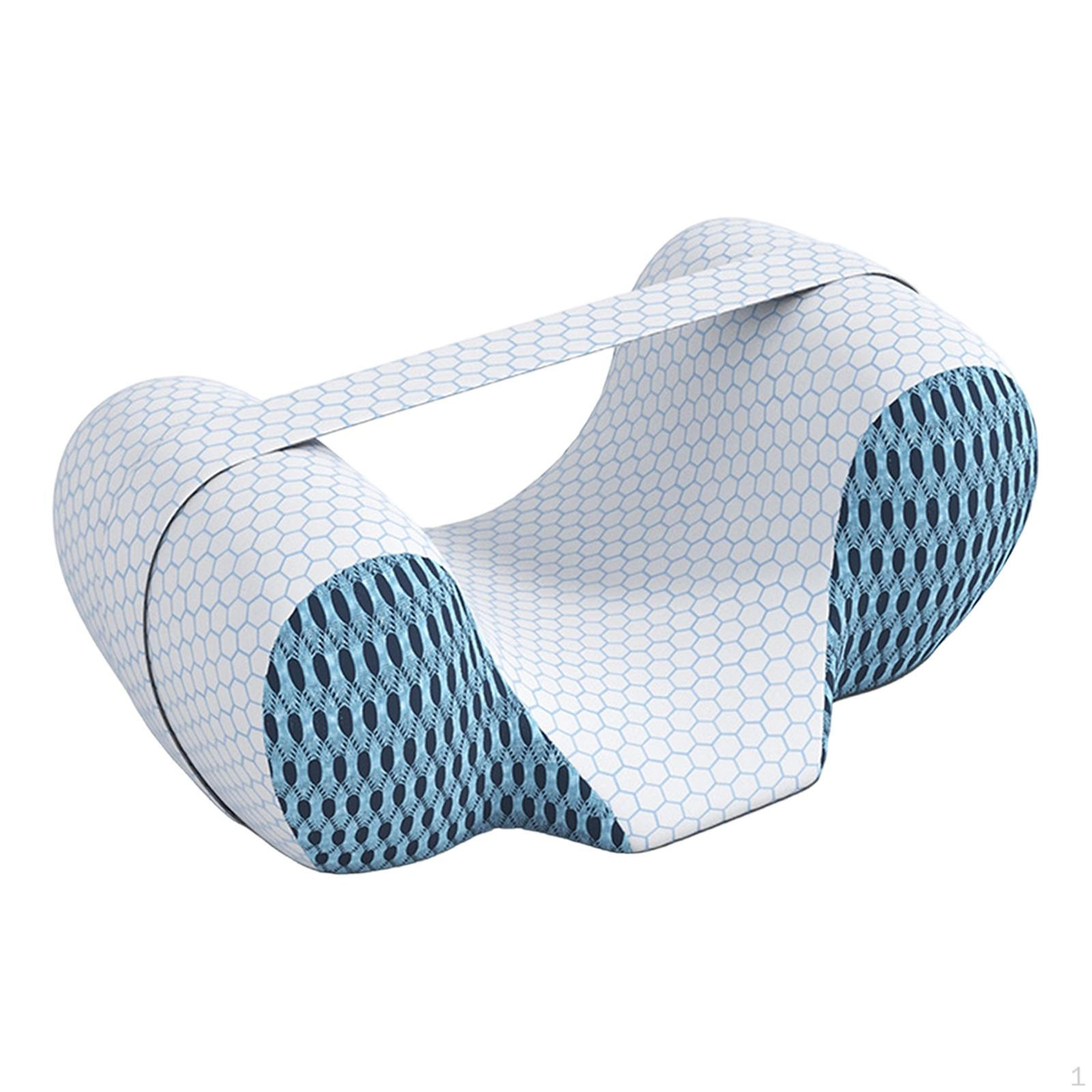 Подушка для сна на спине против морщин для сна на боку эргономичная подушка из пены с памятью для поддержки головы и шеи синий 2250₽