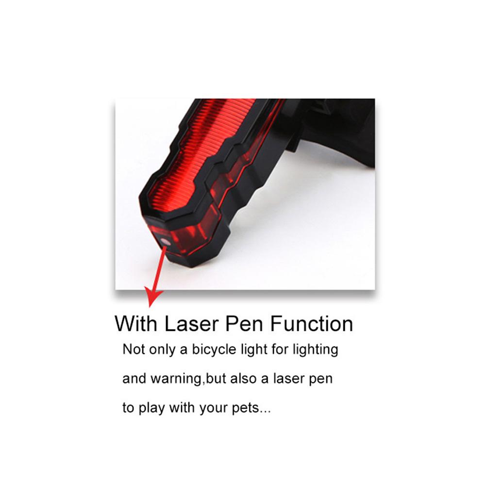Bicycle Tail Light Usb Rechargeable Night Riding Led Warning Light Rear Lamp Mtb Bike Accessories