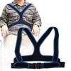 Wheelchair Belt Anti Slip Elastic Breathable Wheelchair Fixing Belt Harness Strap(Black )