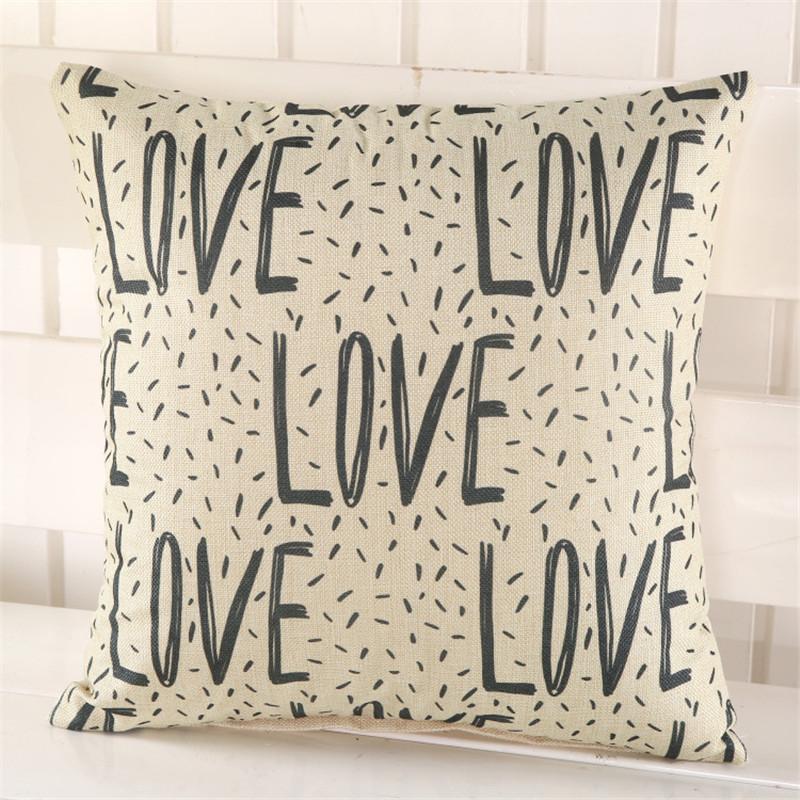 45x45cm Vintage Retro Flower Geometry Printed Home Sofa Chair Cushion Cover Cotton Linen Decorative Pillow Case