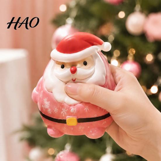 Anxiety Relief Gadget Santa Claus Stress Toy, Christmas Squeeze Sensory Party Favors Soft Slow Rebound Fidget Toy for