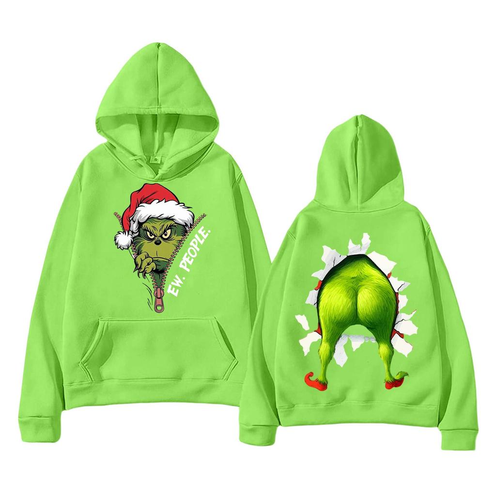 Women's Casual Christmas Letter Print Hoodie with Pockets, Trendy Pullover for Holiday
