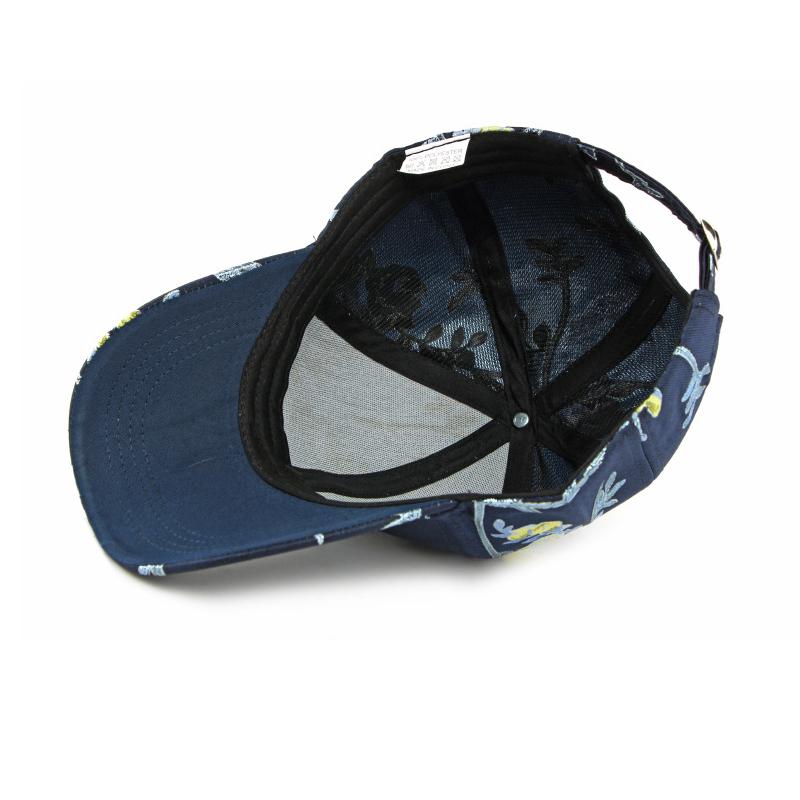 Damen Baseballkappe mit Blumenmuster - Stylischer lässiger verstellbarer Hut für den Alltag/Ausflüge (3 Farboptionen)