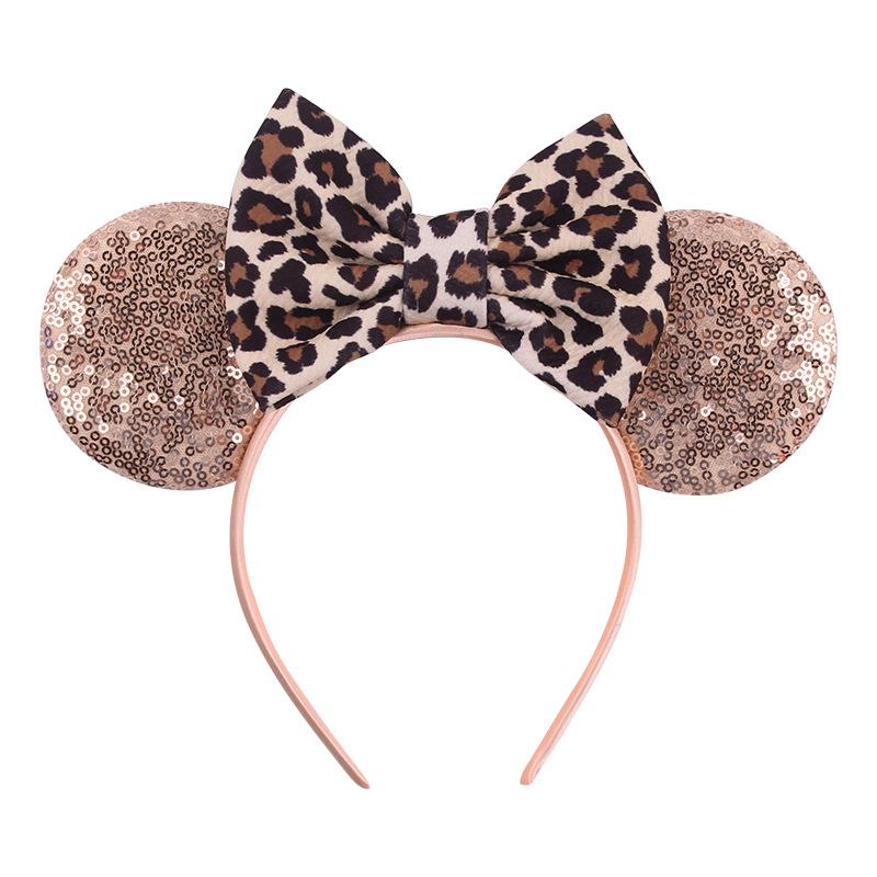 Newest Mouse Ears Headband Kid Adult Festival Party Sequins HairBow Hairband Women Girl Hair Accessories Gift