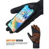 Winter Warme Handschuhe für Herren & Damen Verlängert Verdickt Winddicht & Wasserdicht Atmungsaktiv Touchscreen für Skifahren, Radfahren & Sport