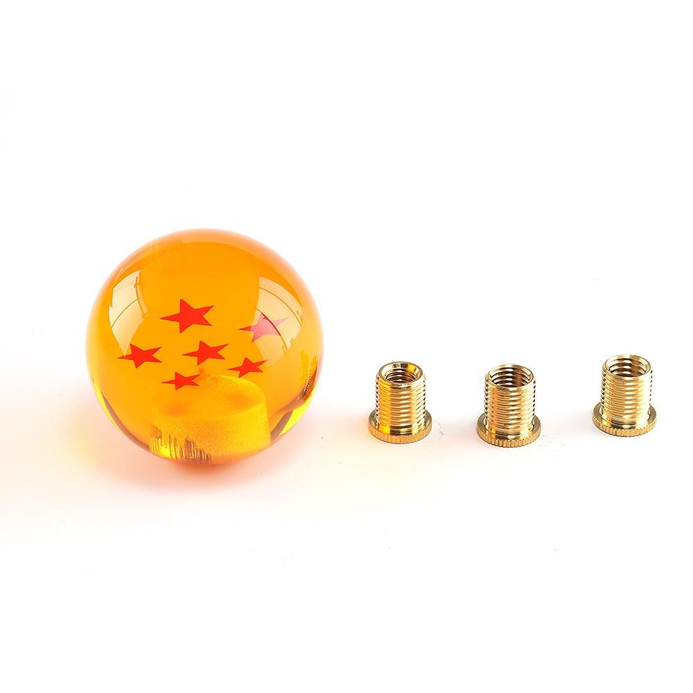 

Универсальная ручка переключения передач автомобиля, акриловая, хрустальная, с шариковой звездой, ручка переключения передач с винтовой гайкой 54 мм, оранжевая SK-1004