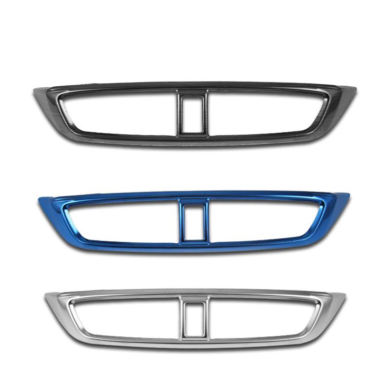 For Honda Crv CR-V 2017-  2022 Stainless Car Dashboard Air Vent Trim Cover Outlet Bezel Frame Garnish Molding Surround