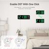 Orologio da Parete Digitale LED Intelligente Silenzioso da 10 Pollici Sveglia Elettronica Orologio da Scrivania Moderno Minimalista Termometro Calendario Cubo del Tempo Decorazione per la Casa