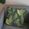 2D Flying Birds Green Pattern Pillow Cover Pattern Cushion Cover Suitable For Sofa Bedroom Car Pillow Cover