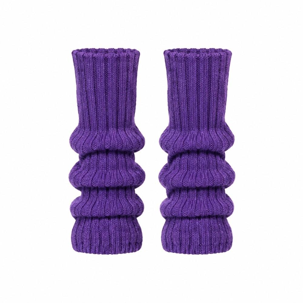 1 Pair Keep Warm Ribbed Leg Warmers Windproof Boot Cuffs Cute Knitted Foot Cover  Kids Girls