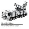 Non-Toxic 582Pcs Missile Vehicle Ww2 Military Pantsir-Sm" Air Defense System Building Blocks Assembly Model Diy Construction Bricks Toys
