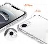 ANTI SHOCK case for IPHONE 16e, CLEAR BACK + TEMPERED GLASS