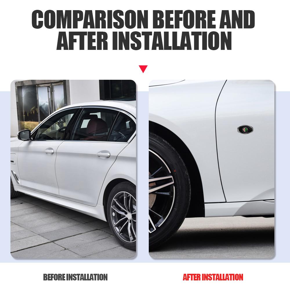 2026 Hot Sticker For Alfa Romeo 147 156 159 Stelvio Sportiva GT Mito TZ3 166 3D ABS Aluminium Car Emblem Body Rear Trunk Sticker