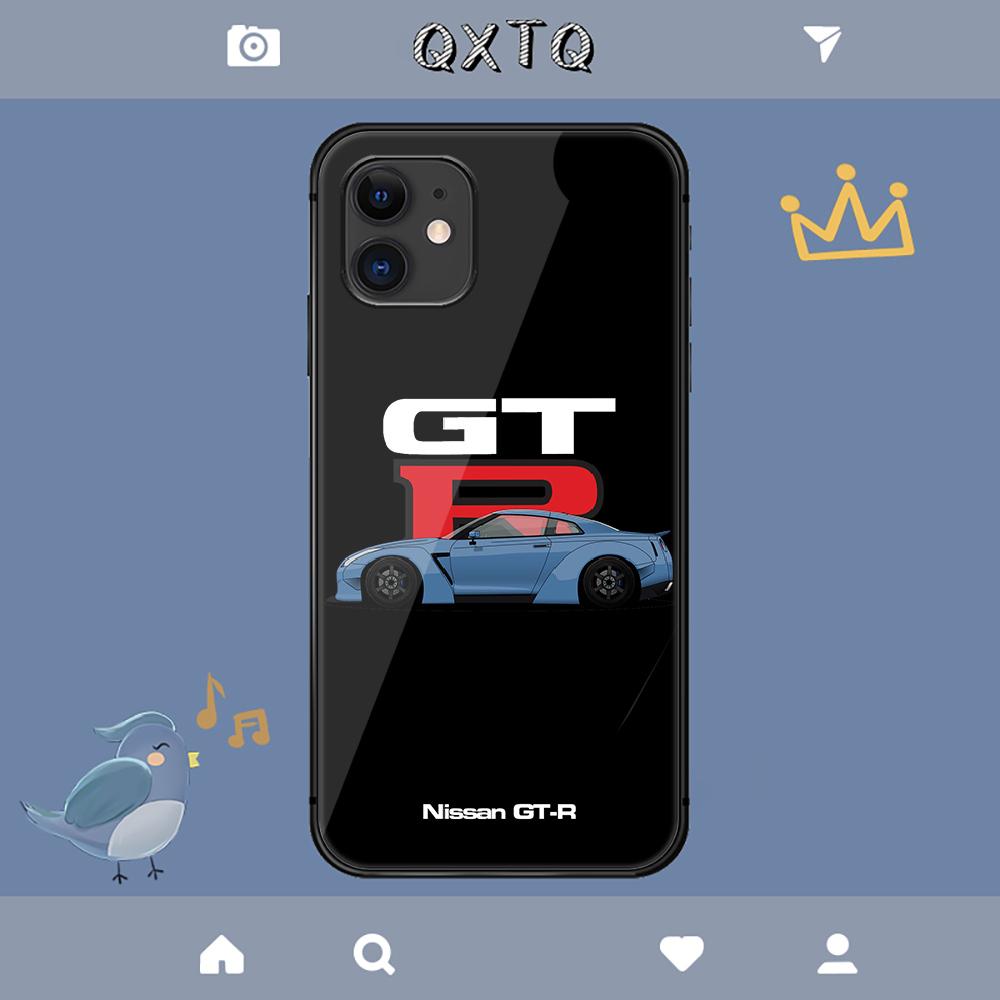 GTR Japan Fshion Sports Car Case For iPhone Samsung Galaxy Redmi Note S 17 16 15 14 13 20 24 25 54 Pro Max Ultra Fe Tempered Glass Cover