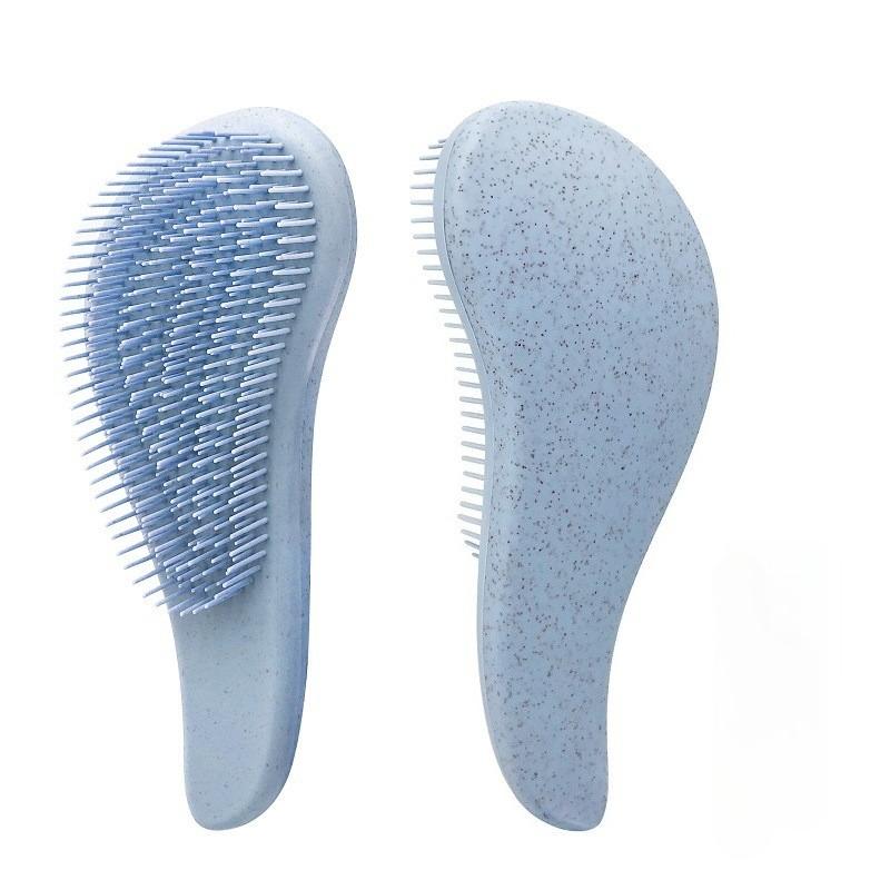 

1PC Magic Detangling Hair Brush Soft Wheat Straw Scalp Massage Comb Anti-static Gentle Grooming Brush Salon Hair Styling Tools синий