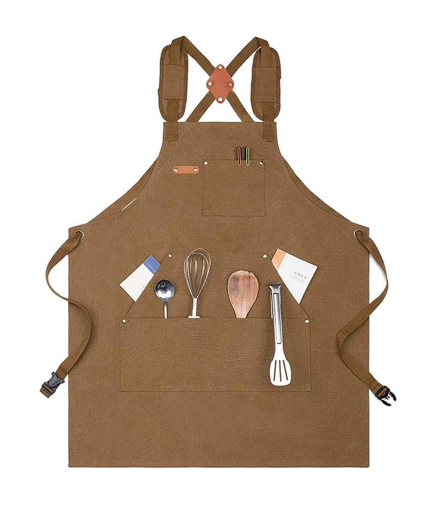 Delantal de Herramientas Elegante Nanxson para Hombres y Grueso y con para Bricolaje Exterior y la Cocina Mujeres, Lona, Repelente al Agua Resistente a las Manchas, Secado Rápido,