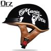 Retro and Vintage Half Open Face DOT Approved Motorcycle Helmet for Man and Woman