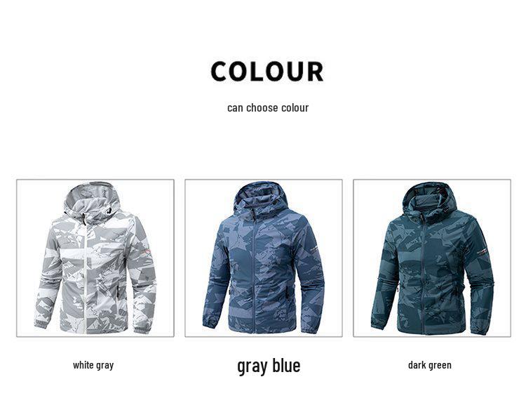 2026 Spring/Summer Men's UV Protection Lightweight Mountain-Style Skin Suit: Trendy, Wrinkle-Resistant, Outdoor Sun Protection Clothing