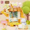 Sembo Block Kawaii Cute Pet Wish Series Small Train Education Small Pellet Children Assembled Building Blocks Toys Birthday Gift