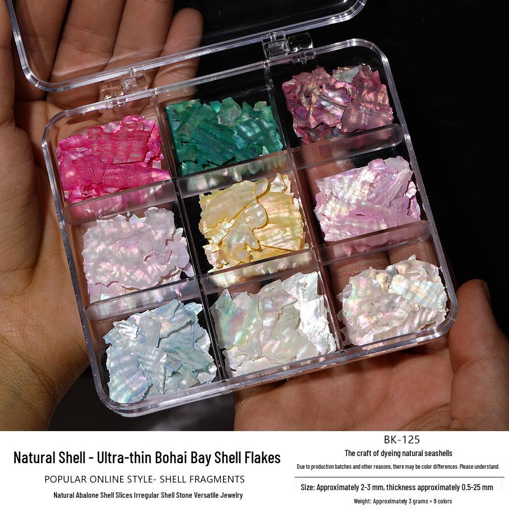 Mother-of-Pearl Shell Nail Art & Brooch Hairpin DIY Craft Kit