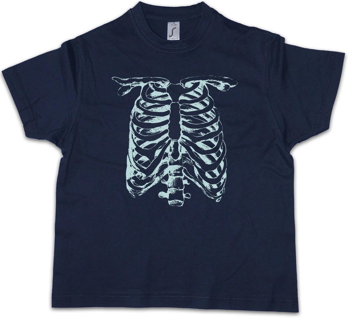 

SKELETON II Kids Boys T-Shirt Bones Halloween Karneval Skull Fear Reaper 160