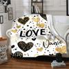 Love Hearts Home Customize Your Name Blankets Soft And Cozy Lightweight Versatile For All Seasons Perfect For Picnics Sofa Office Bed Living Room