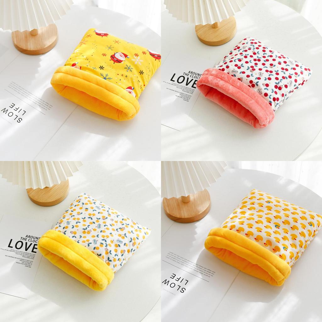 Hamster Fleece Bed With Cotton Material For Winter Indoor Resting Comfort